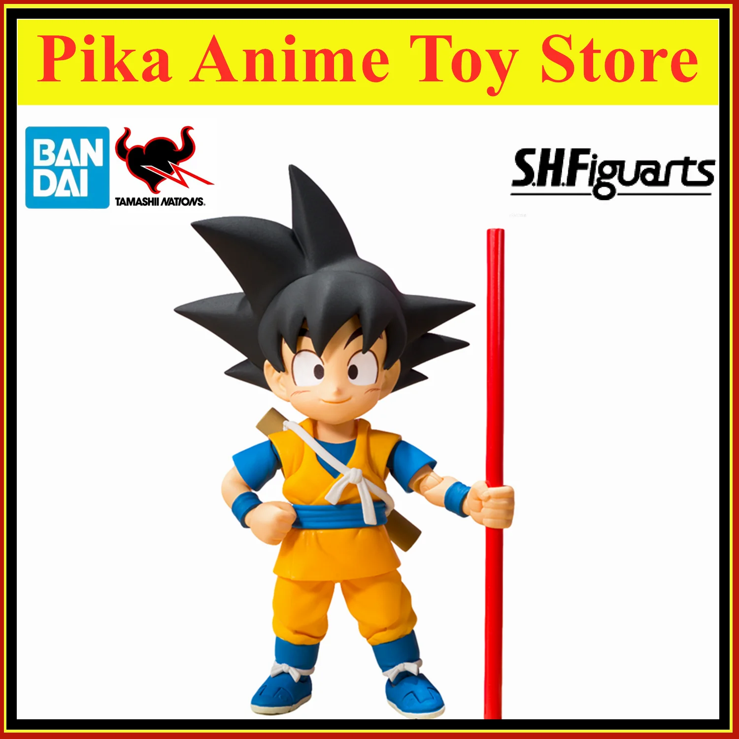 Original BANDAI Anime Figure S.H.Figuarts Dragon Ball Z Son GOKU DAIMA Toys PVC Model Collection Action Figurine Doll