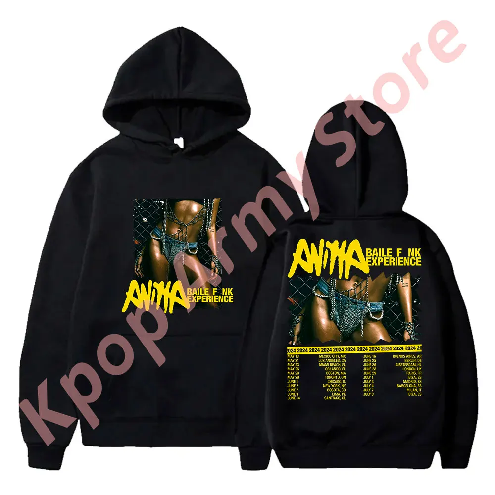 Anitta Baile Funk Experience Tour Merch Hoodies Cosplay Women Men Fashion Casual Pullover Sweatshirts