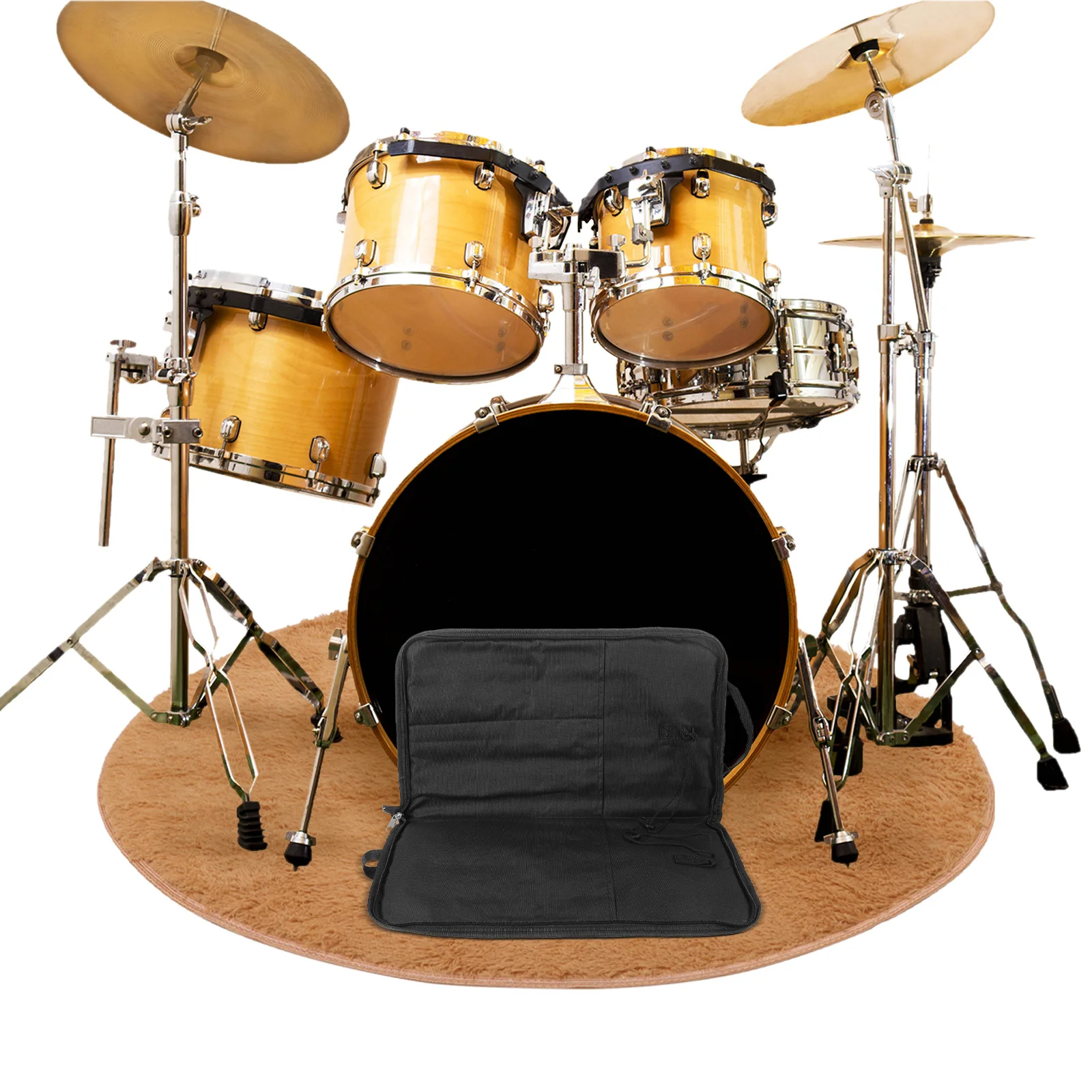 

Drumstick Bag Portable Professional Drum Stick Holder Carrying Storage Pouch Multifunctional Drum Accessory Stick Bag Drums