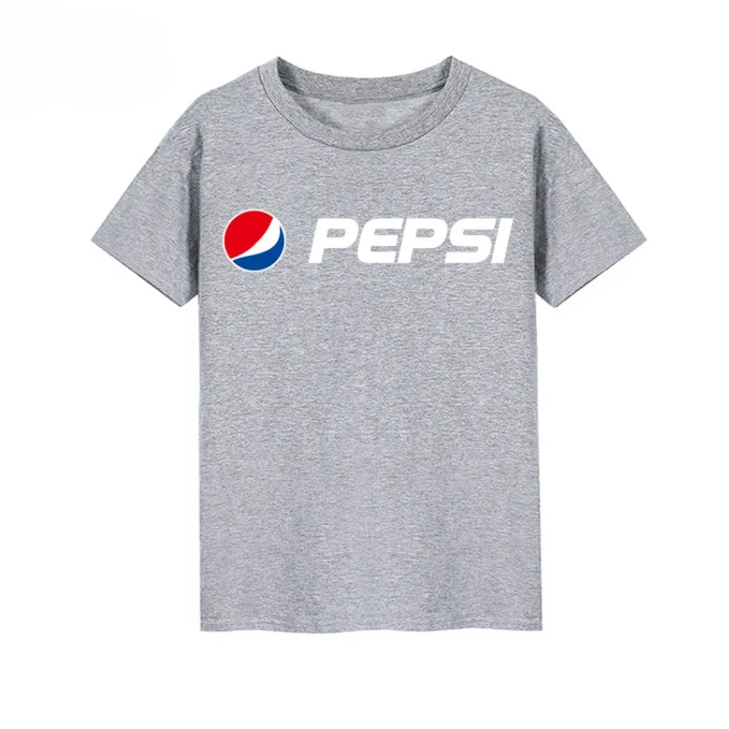 Pepsi Joint Commemorative T-shirt Short Sleeve Pepsi Men and Women Couples Loose Student Street Fashion T-shirt