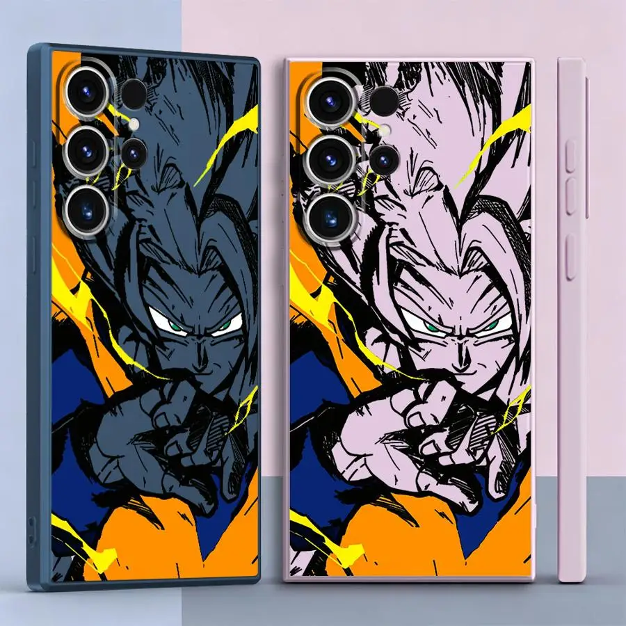 Case for Samsung Galaxy S26 S20 FE S24 Ultra S23 S21 Plus S22 S25 Edge Note 20 10 Ultra Phone Cover Super Dragon Ball Goku
