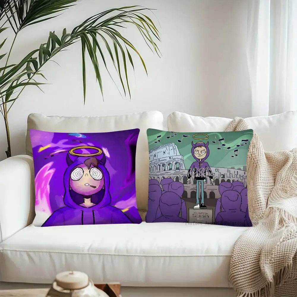 Tha S-Supreme مغني الراب Thasup كيس وسادة موضة ساحة المخدة غرفة نوم أريكة غرفة Ins الديكور الترفيه غطاء الوسادة