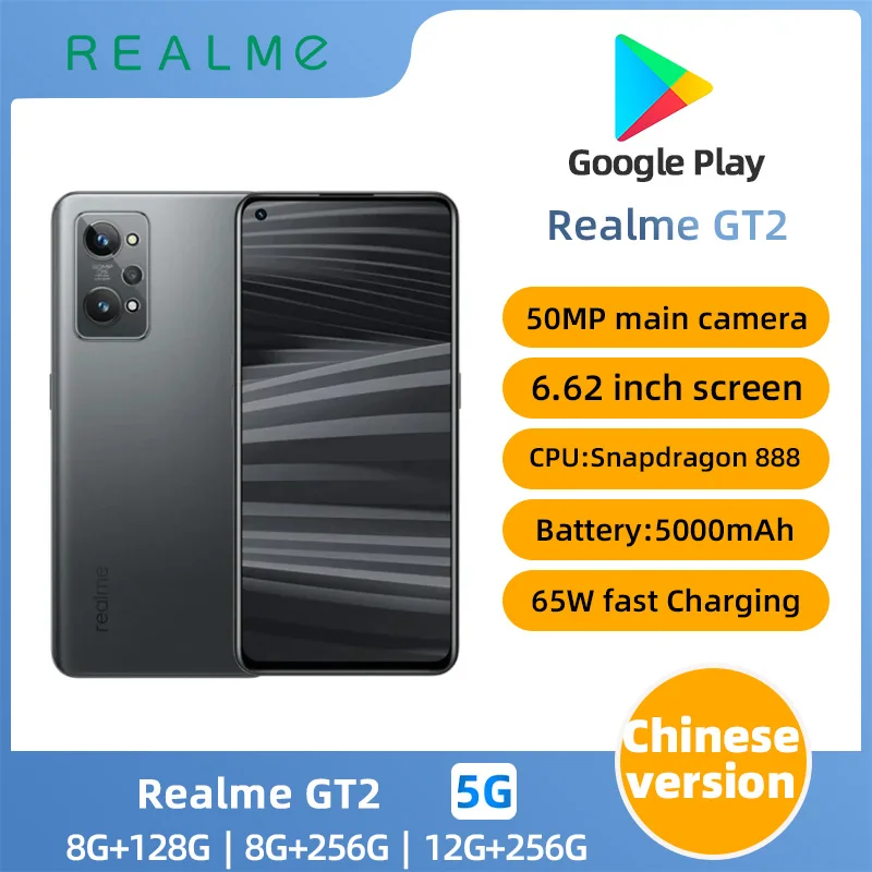 Realme  GT2 Android 5G Unlocked 6.62 inch 256G All Colours in Good Condition Original used phone