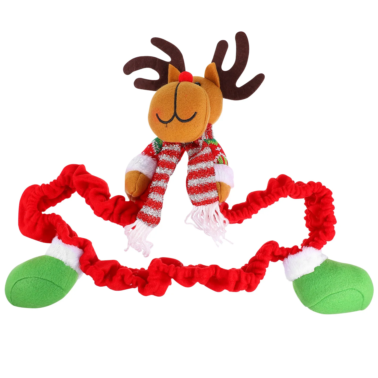 

Elk Computer Dust Cover Christmas Monitor Accessories Frame Xmas Display Decorative Case LED Cute Practical Durable Holiday Gift