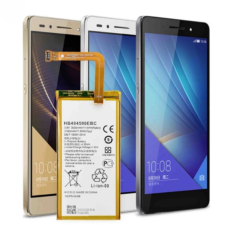 HB494590EBC for Huawei Honor 7/PLK-TL01H/UL00/CL00 Phone Battery  High Quality High Capacity Replacement Bateria with Tools