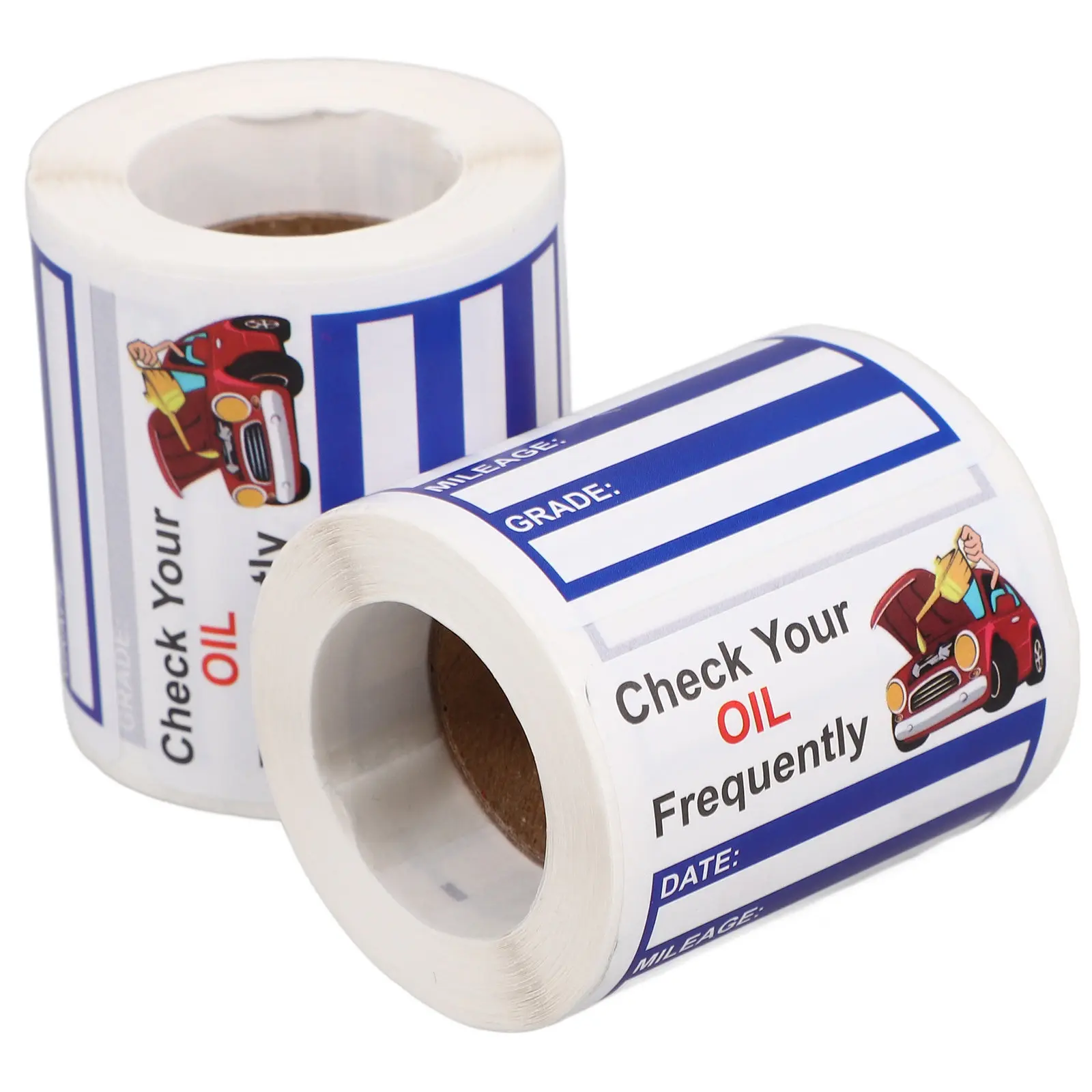 

2 Rolls Car Repair Sticker Oil Change Service Label Adhesive Waterproof Removable Maintenance Reminder for Auto