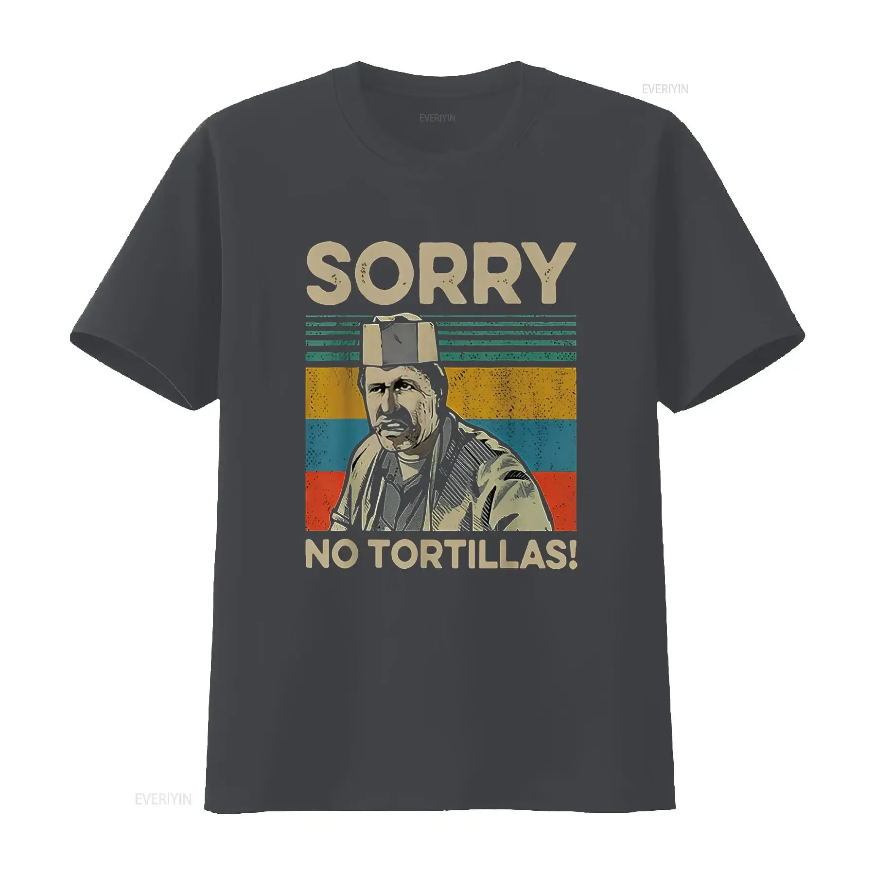 آسف لا التورتيلا خمر تي شيرت خمر غسلها للجنسين مريحة مصمم الرسم الملابس قليلا لينة امتدت