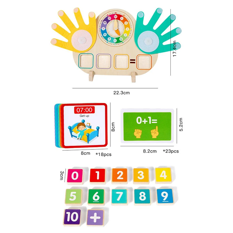 Voorschoolse Leren Speelgoed Voor Peuters Montessori Speelgoed Voor 3-5 Jaar Oud Educatief Wiskundige Manipulatives Nummer Tellen Blokken