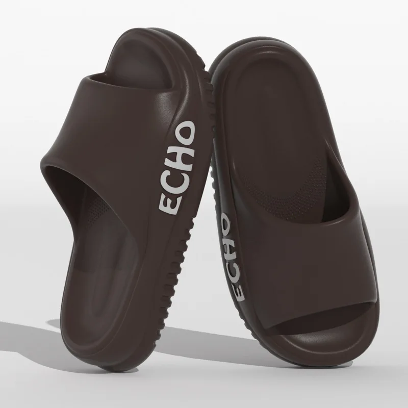 Sandalias de suela gruesa de EVA para hombre, chanclas a la moda para exteriores, interiores, baño, ducha, playa, verano, 2024