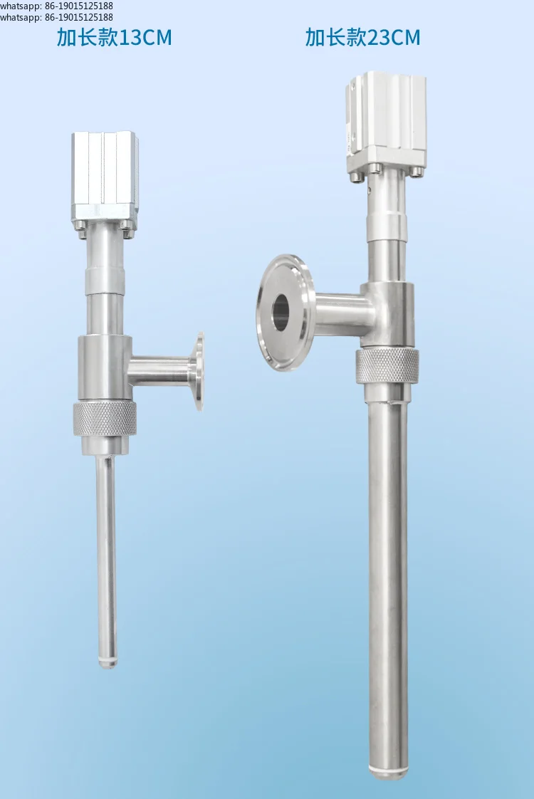 Anti Drip Chuck Straight Head Stainless Steel Extended Filling Valve Anti Foaming Liquid Filling Machine Accessories
