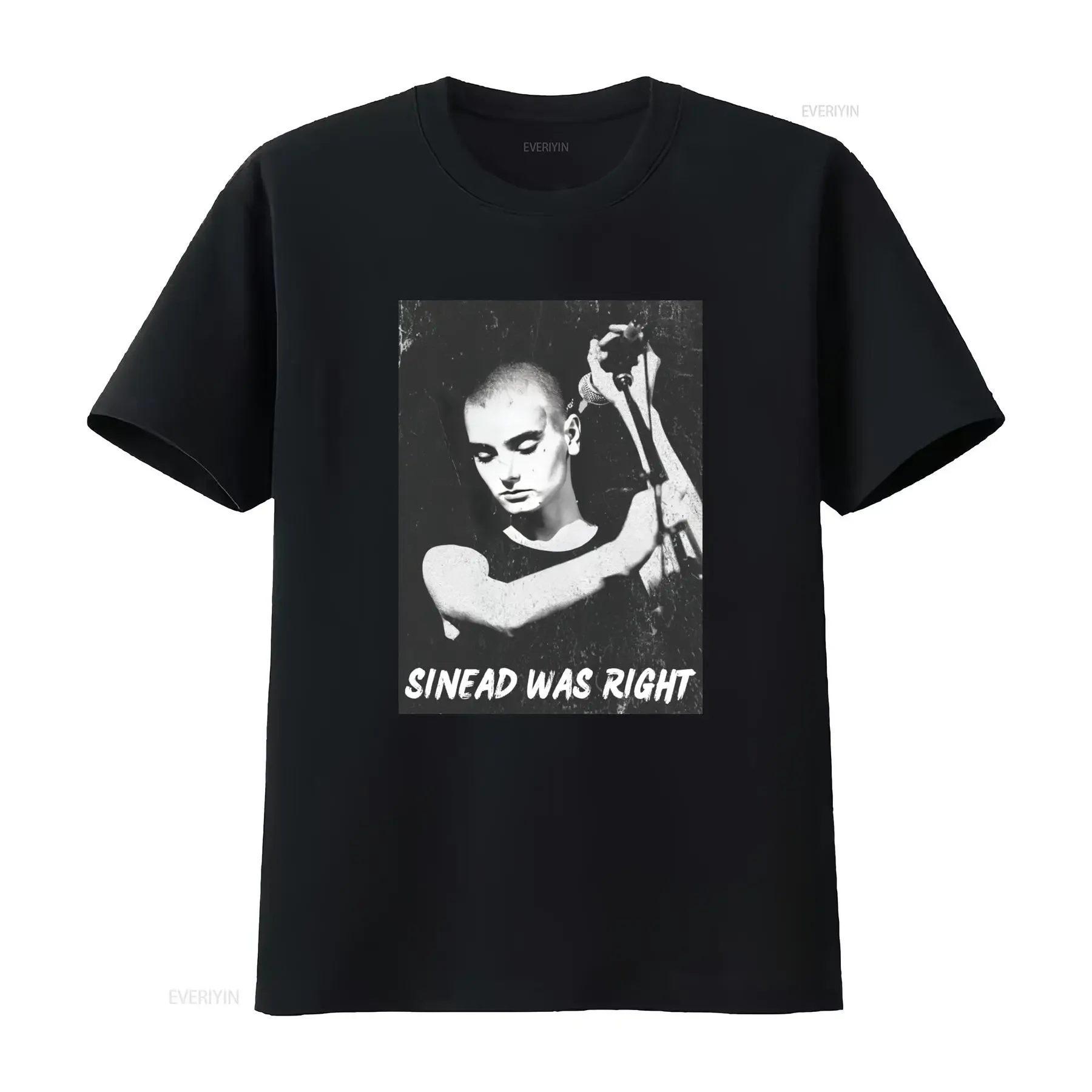 Sinead O Connor T Shirt Minimalist Vintage Aesthetic Distressed Design with 'SINEAD WAS RIGHT' Print Perfect for Retro vintage