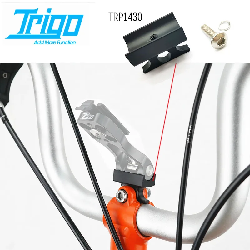 TRIGO-montaje de tubo de cabeza de bicicleta, piezas de reparación de teléfono de aleación de aluminio para bicicleta plegable Brompton, TRP1430