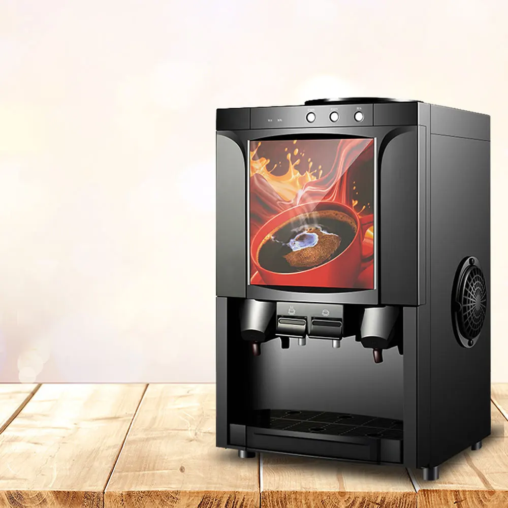 ماكينة المشروبات الأوتوماتيكية التجارية للمشروبات الساخنة ماكينة صنع القهوة الفورية ماكينة القهوة المنزلية عصارة الشاي والحليب ماكينة حليب الصويا