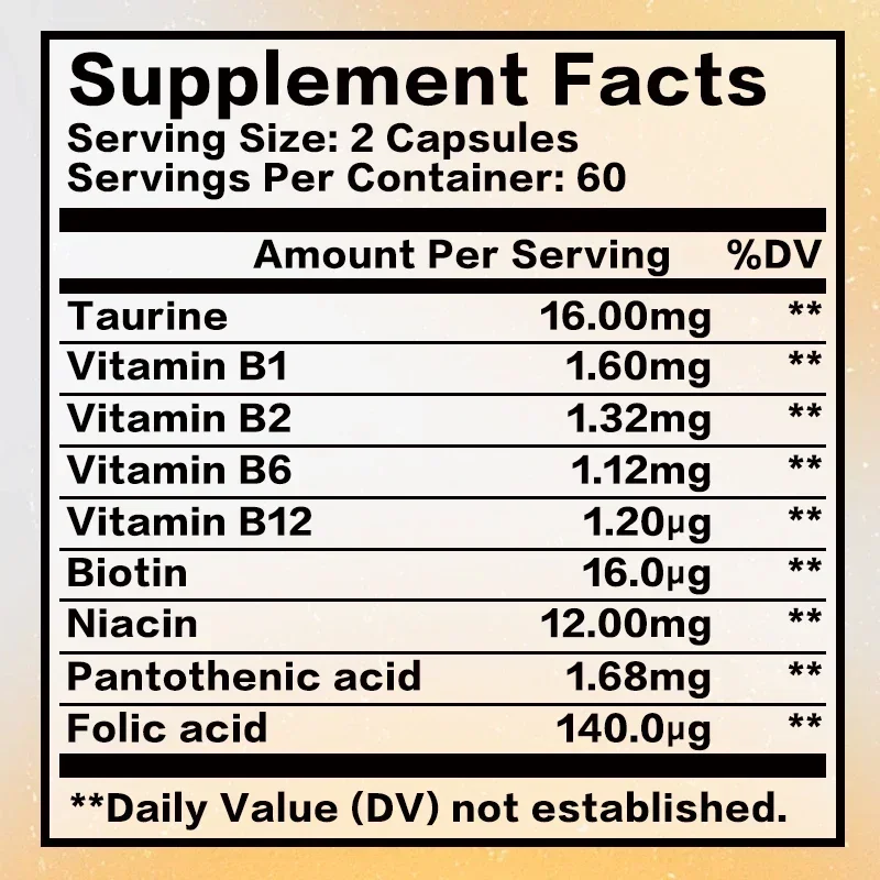 Vitamin B - Helps with Healthy Energy Metabolism, Boosts Immunity, and Supports A Healthy Nervous System