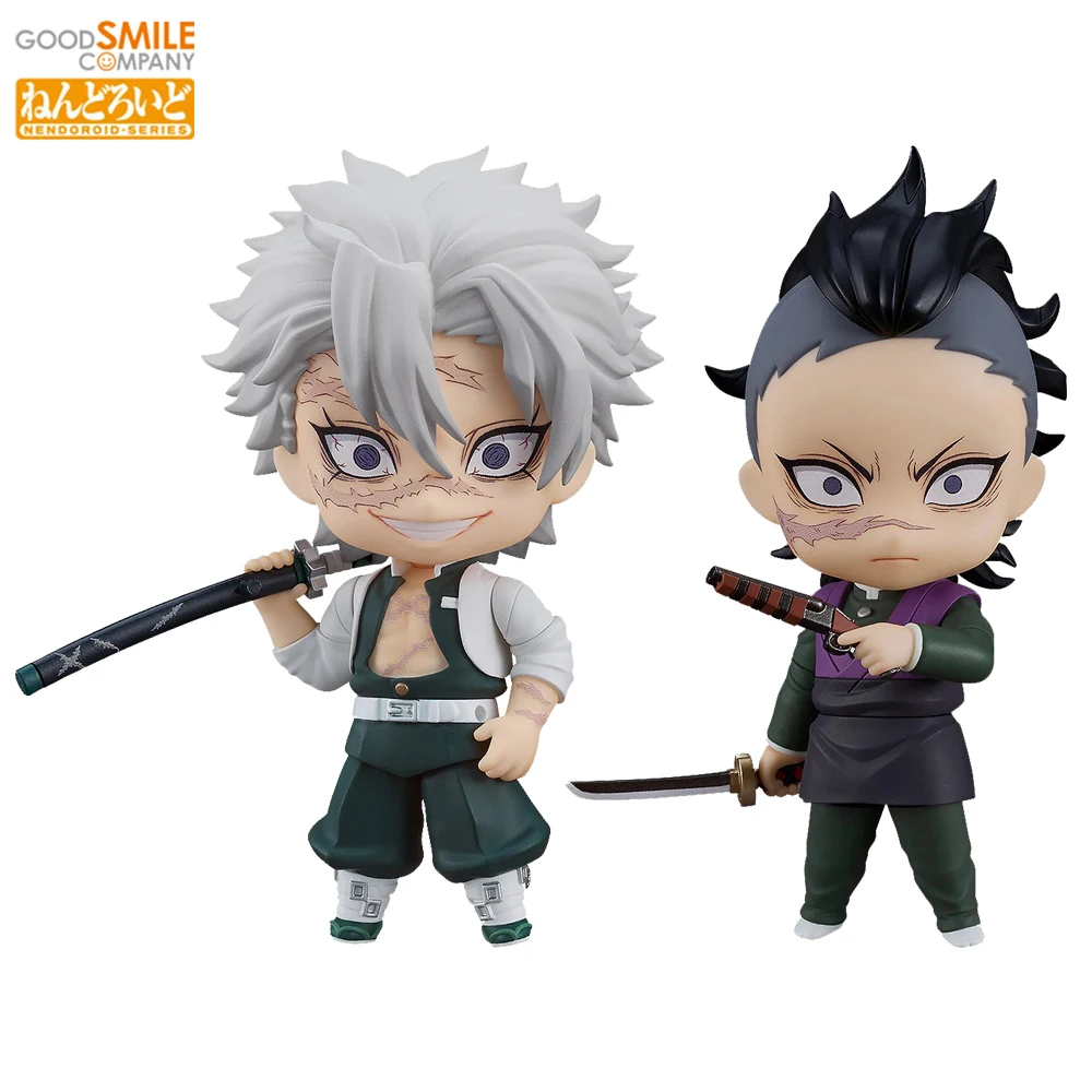 Оригинальный GSC Nendoroid 2505 Genya Shinazugawa & 2506 Sanemi (Demon Slayer) 100 мм Nice GSC Аниме Фигурка Подарочные Игрушки