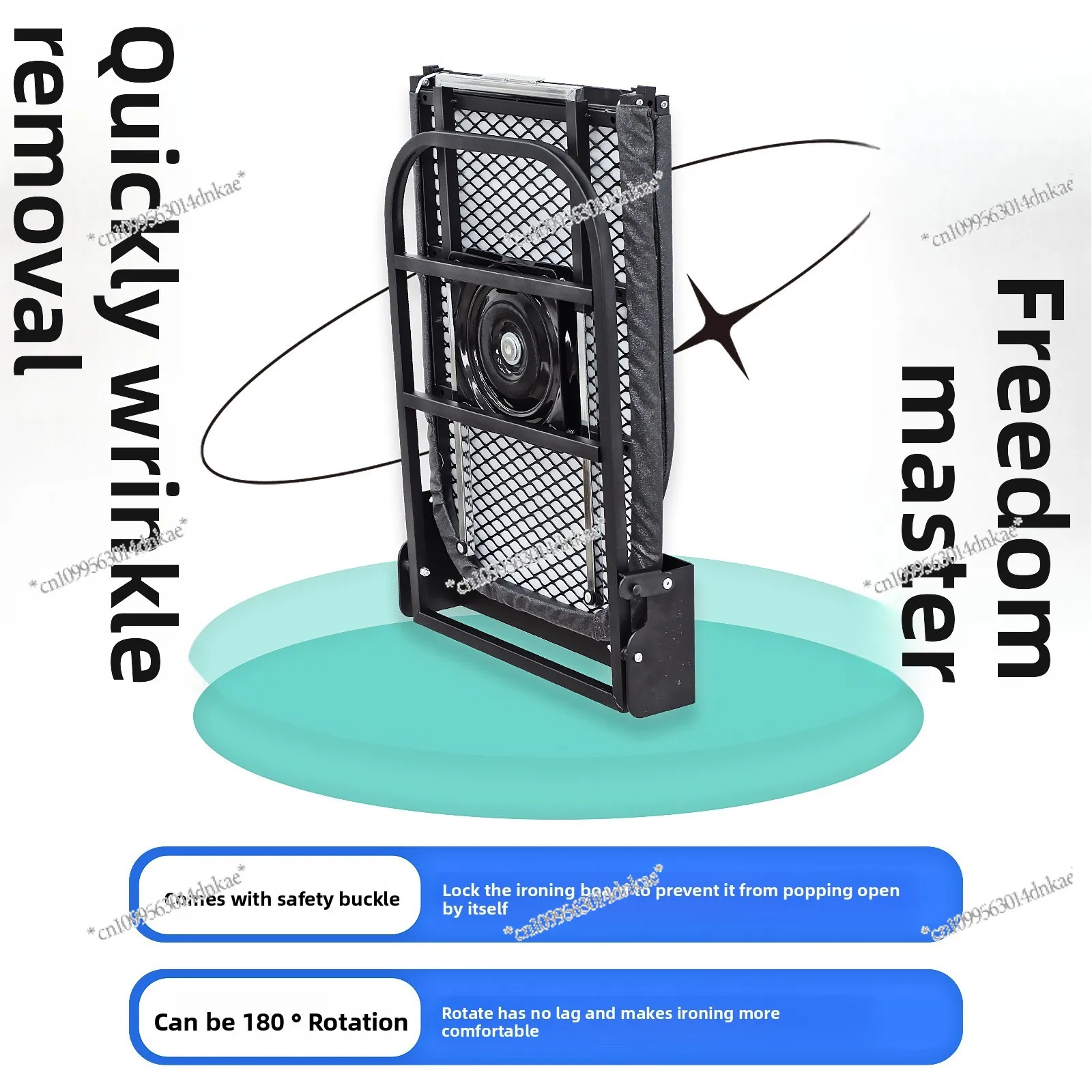 Household,Board Folding 180 Degrees Rotating,Board Wall-mounted Ironing Board Wall-mounted Wardrobe Ironing