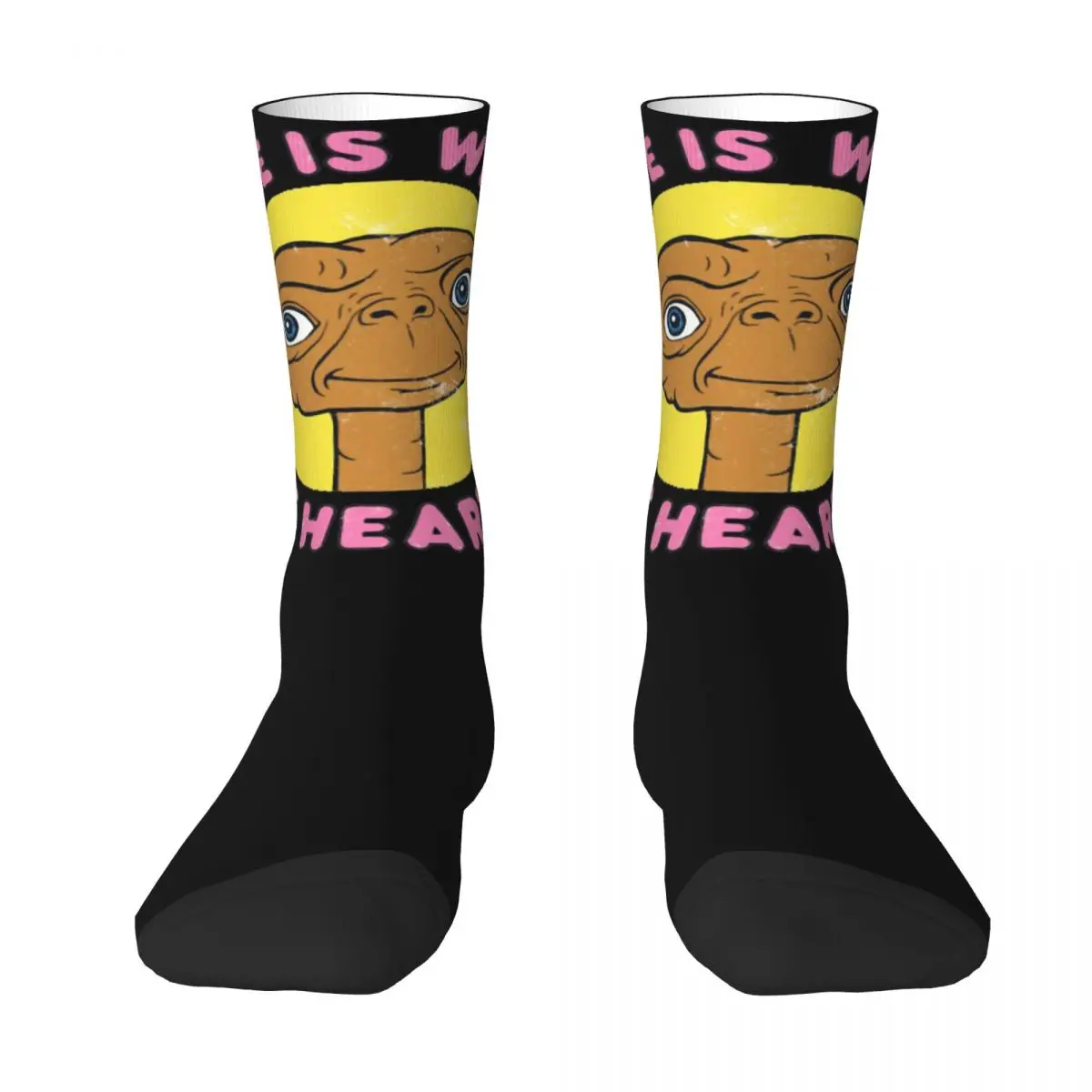 Harajuku E.T. The Extra-Terrestrial Alien Film cosy Unisex Socks,ET Warm Interesting Four Seasons Socks