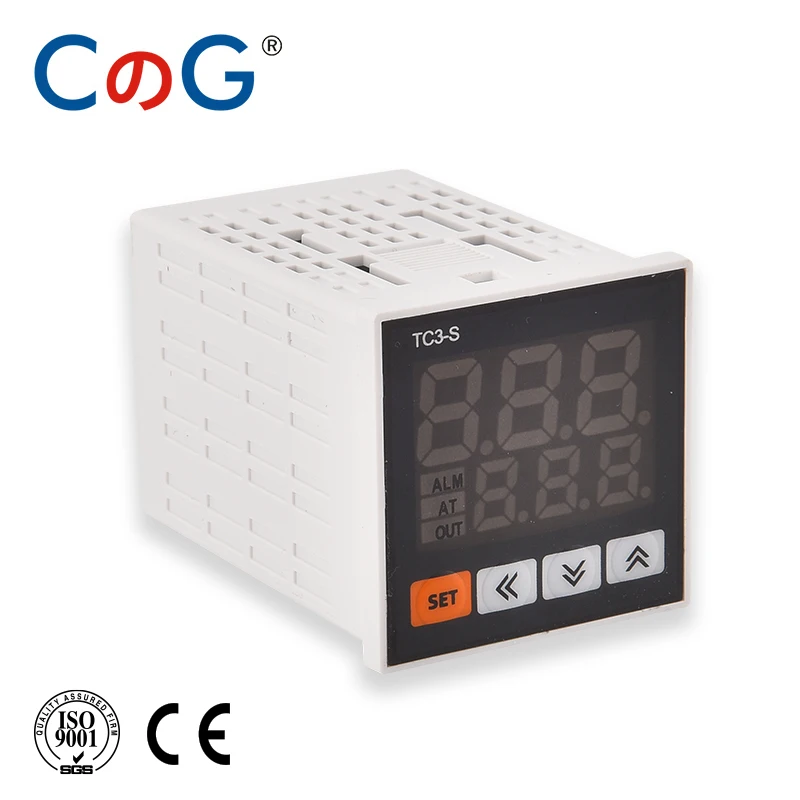 CG TC3 Series Intelligent Digital Display Temperature Controller AC85-265V Universal Input Double Output PID Control Thermostat