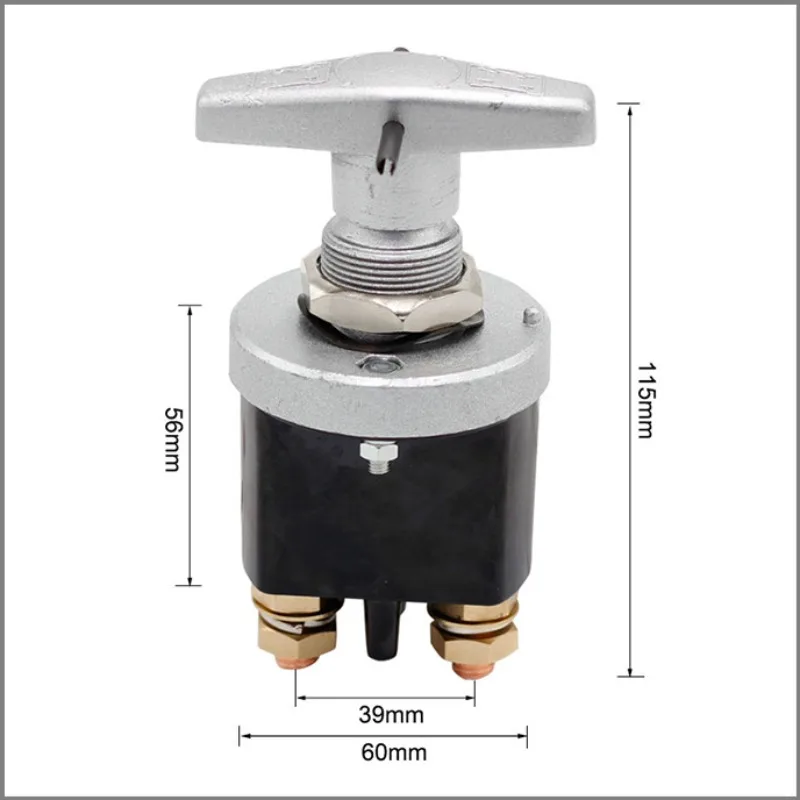 For 12V Battery Disconnect Switch, Marine RV Battery Isolator with Locking Panel
