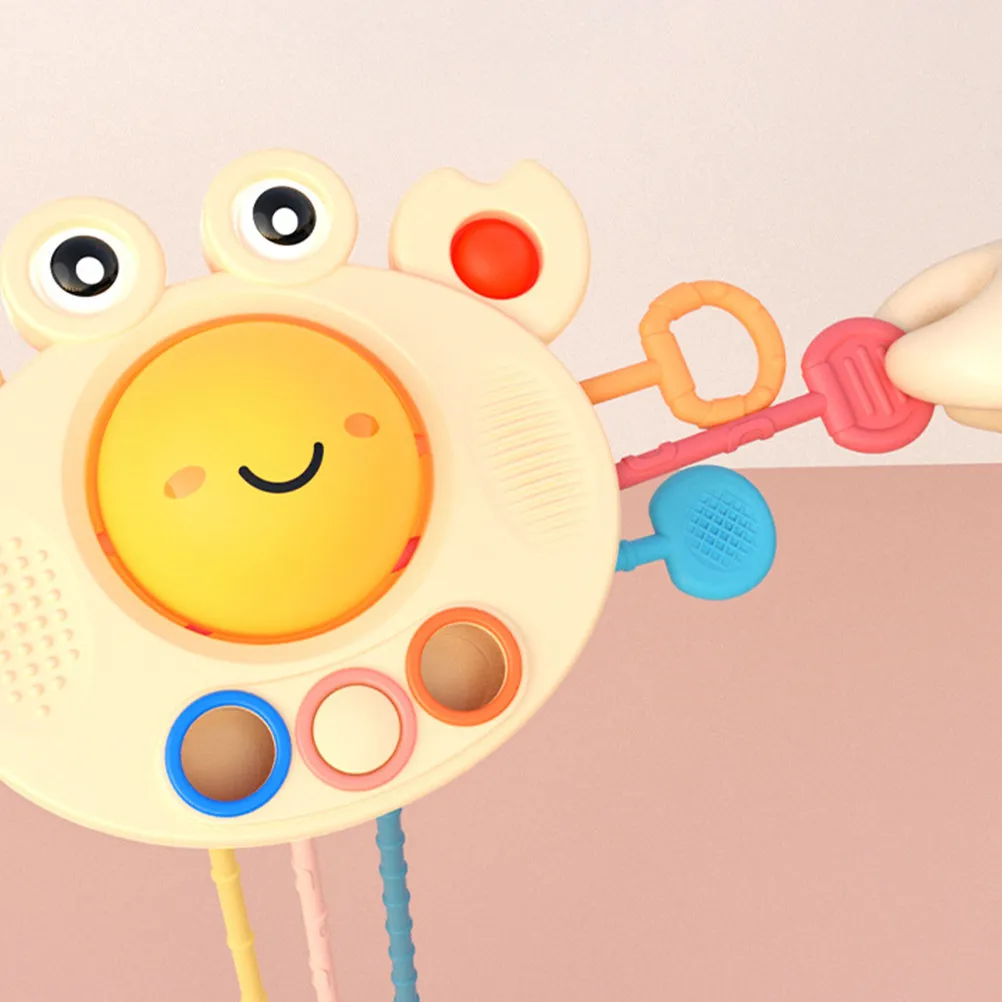 Premium Infant Pull String Sensory Teether for Cognitive Motor Skill Development Baby Travel Entertainment Educational Gift