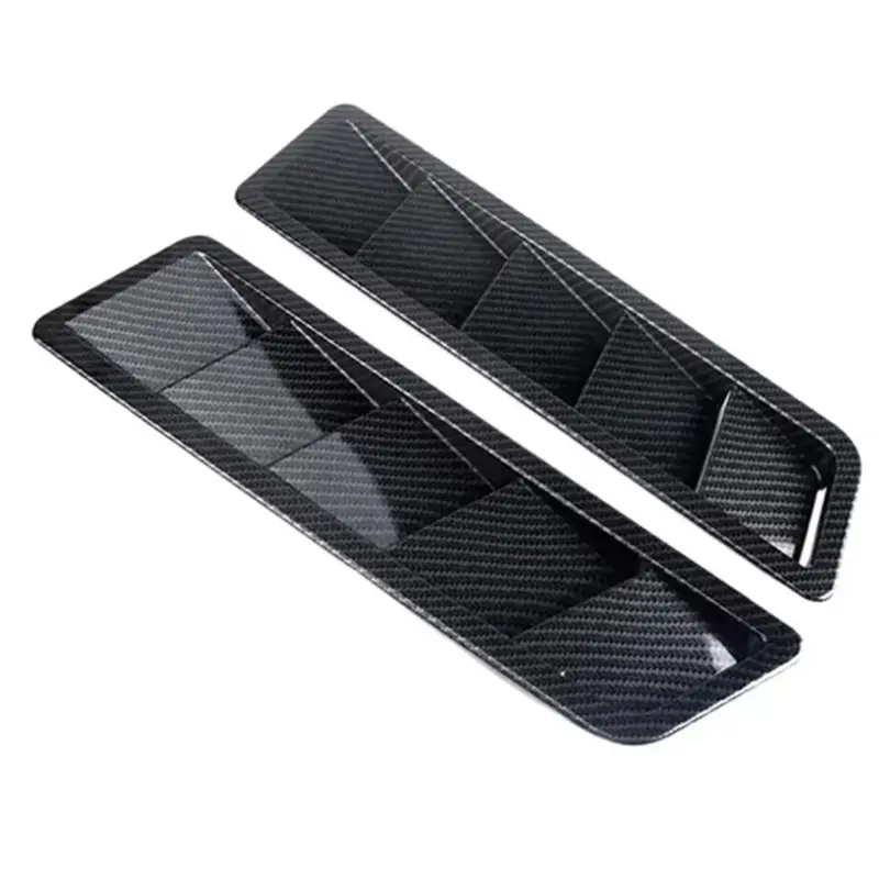 Strange Air Flow Intake Scoop Carbon Patterned Car Bonnet Hood Hood Vent Louver Cooling Panel Cover Automobile Parts view 4