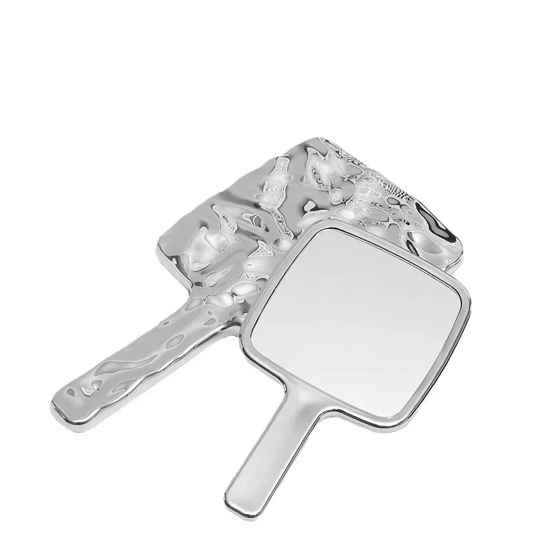 Espelhos cosméticos ins espelho portátil forma líquida espelho de maquiagem quadrado influência de extensão de cílios