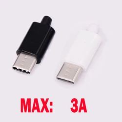 5/2pcs TYPE C USB 3.1 24Pin Male Plug Welding Connector Adapter with Housing Type-C Charging Plugs Data Cable Accessories Repair