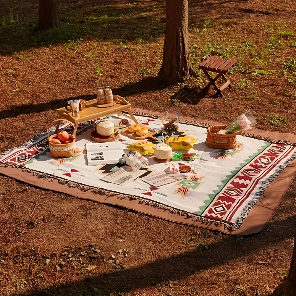 

1pc picnic mat moisture-proof mat thickened waterproof picnic blanket - machine washable, very suitable for camping beach mat