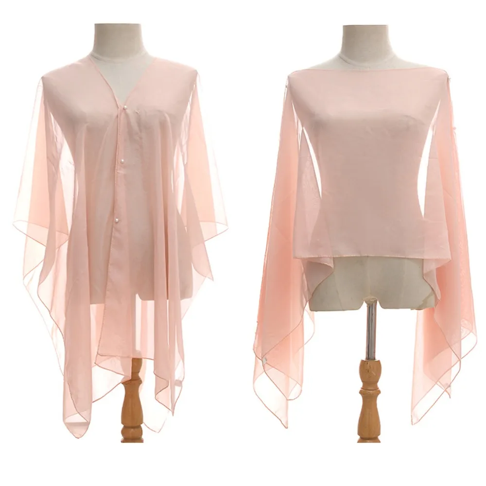 أزياء بلون وشاح شال تنفس ملابس السباحة الفاخرة قفطان أعلى الربيع الشمس مقاومة المعطف المرأة