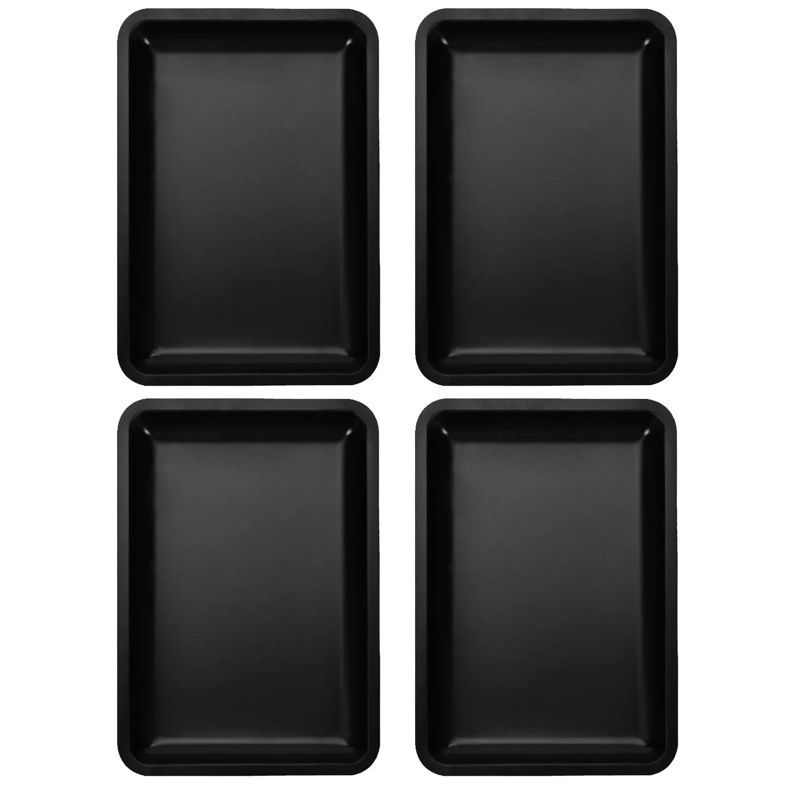 

Набор из 4 прямоугольных минималистичных подносов из нержавеющей стали для украшений: для колец, серег, ожерелий, косметики