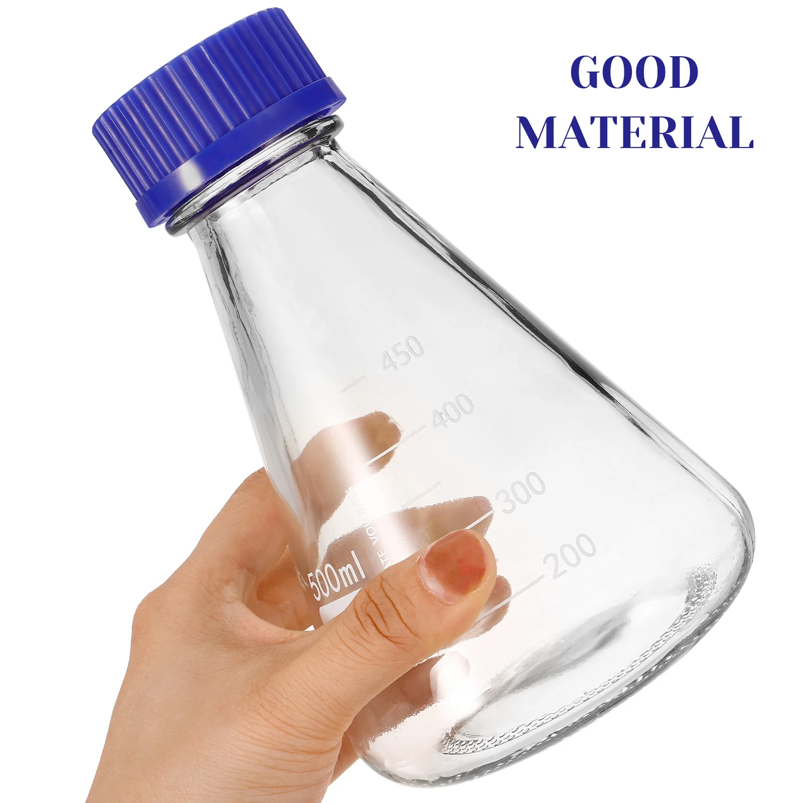 

Scientific Glass Flask 500ml Chemical Triangular Neck Flask Clear Glassware for Laboratory Experiment and Chemistry