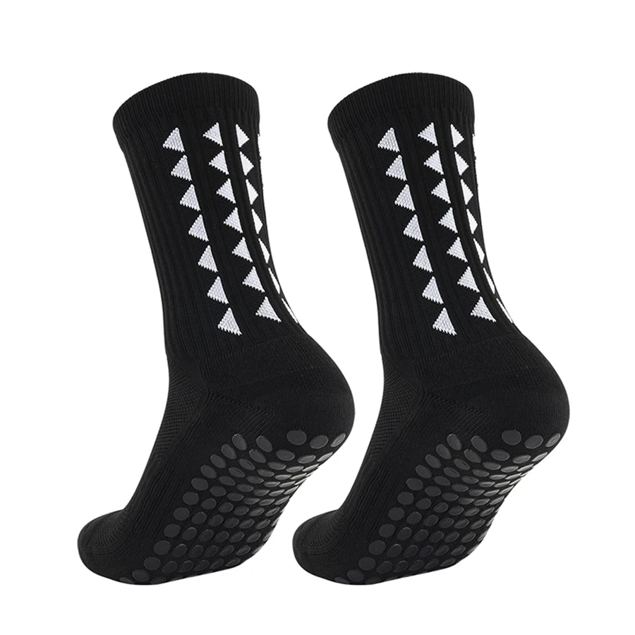 6 Pairs Men Women Football Grip Socks Towel Bottom Sport Socks Rugby Soccer Cycling Running Exercise Athletic Socks