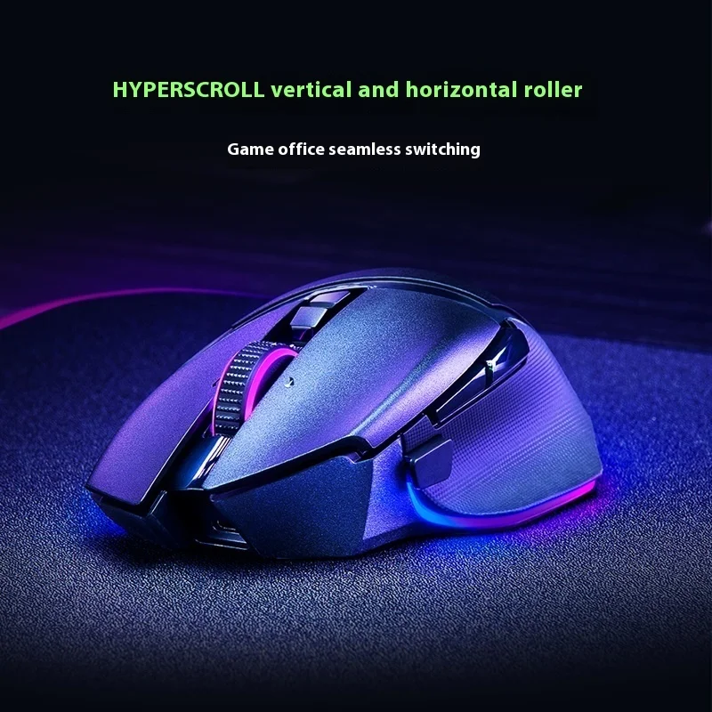 Razer Basilisk V3 Pro 35K Tri-Mode Wireless Gaming PC RGB Mouse Customized Ergonomic Fps 2.4G Bluetooth 35000DPI Laptop PC Gift