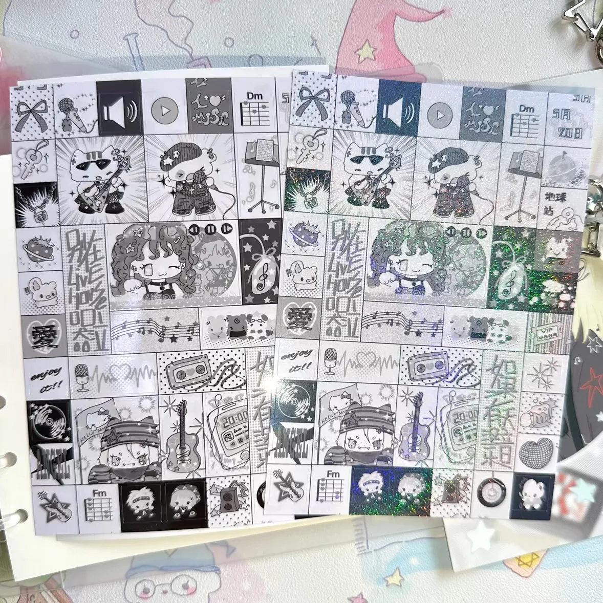 Zomer Orkest Cartoon Sticker Handaccount Cartoon Sticker