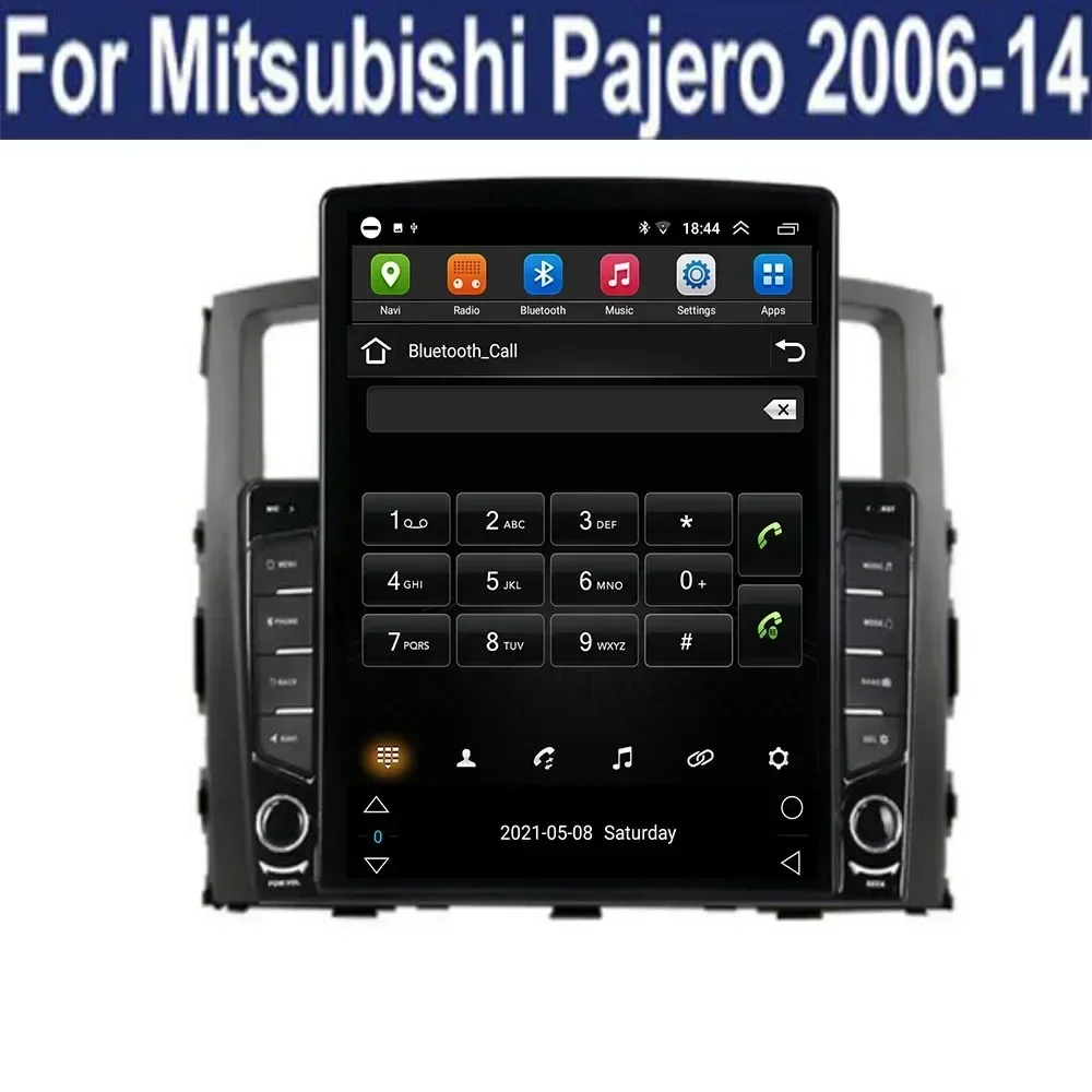 9,7 "Android 13 Für Mitsubishi Pajero 93/V97 2007 2008-2019 Tesla Typ Auto Radio Multimedia Video Player navigation GPS RDS