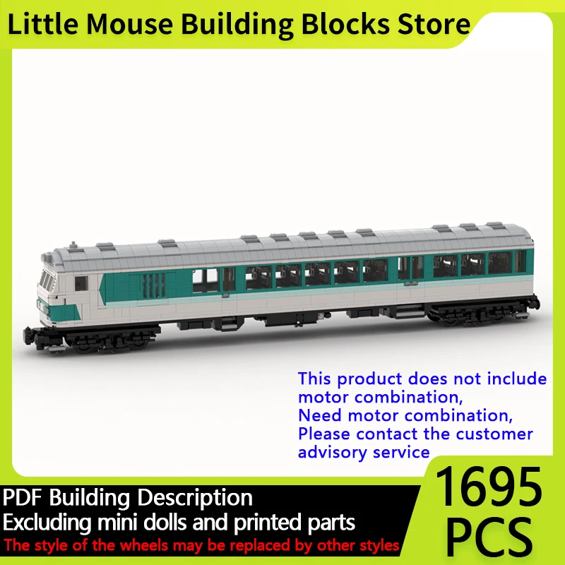 

City Car Model MOC Building Bricks Railway BDnrzf 463 Diesel EMU Modular Technology Gifts Holiday Assemble Children Toys Suit