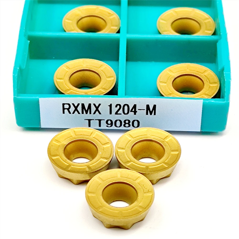 10PCS RPMT1204 M C TT9080 Carbide Inserts CNC Milling Cutter Lathe Turning Tools Metal Blades RPMT RXMX 1204 TT 9080