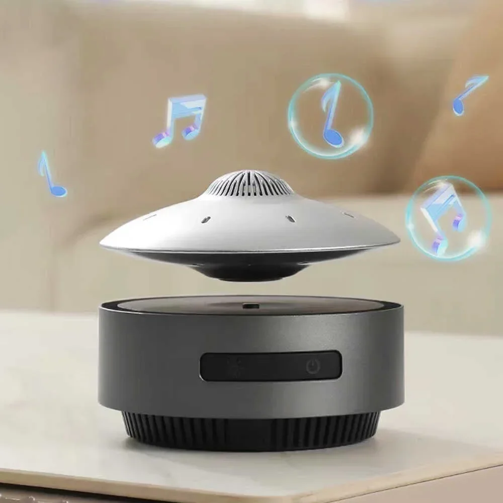Magnetic Levitation UFO Speaker Creative One Key Lifting Suspension Bluetooth Speaker Wireless  Creative Decoration