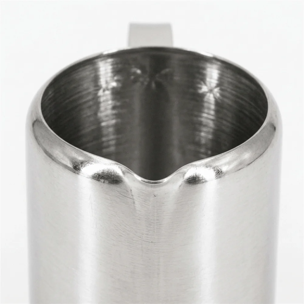 60ml Milk Frothing Cup Ergonomic Integrated Handle Rustless Steel Coffee Pitcher Pointed Pour Spout Polished Inner Wall