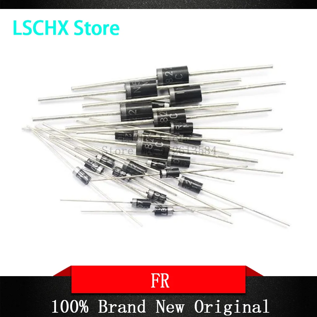 

50PCS Rectifier Diode FR103 FR104 FR105 FR106 FR107 FR154 FR157 FR203 FR207 FR302 FR303 FR304 FR305 FR307 HER508 DO-41 DO-15