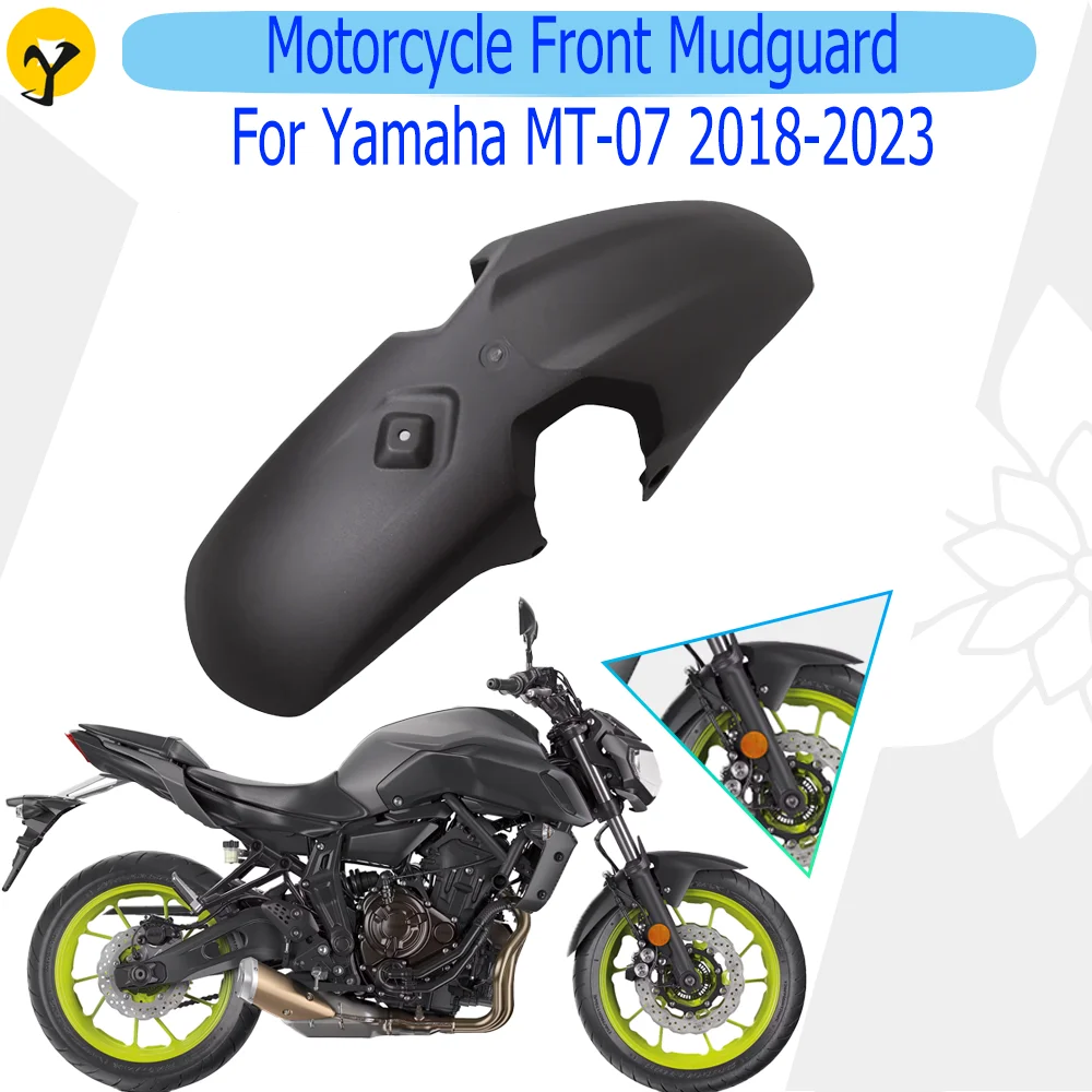 

Motorcycle Front Mudguard For Yamaha MT-07 2018 2019 2020 2021 2022 2023 Tyre Flaps Splash Guard Shell Accessories MT07 Parts