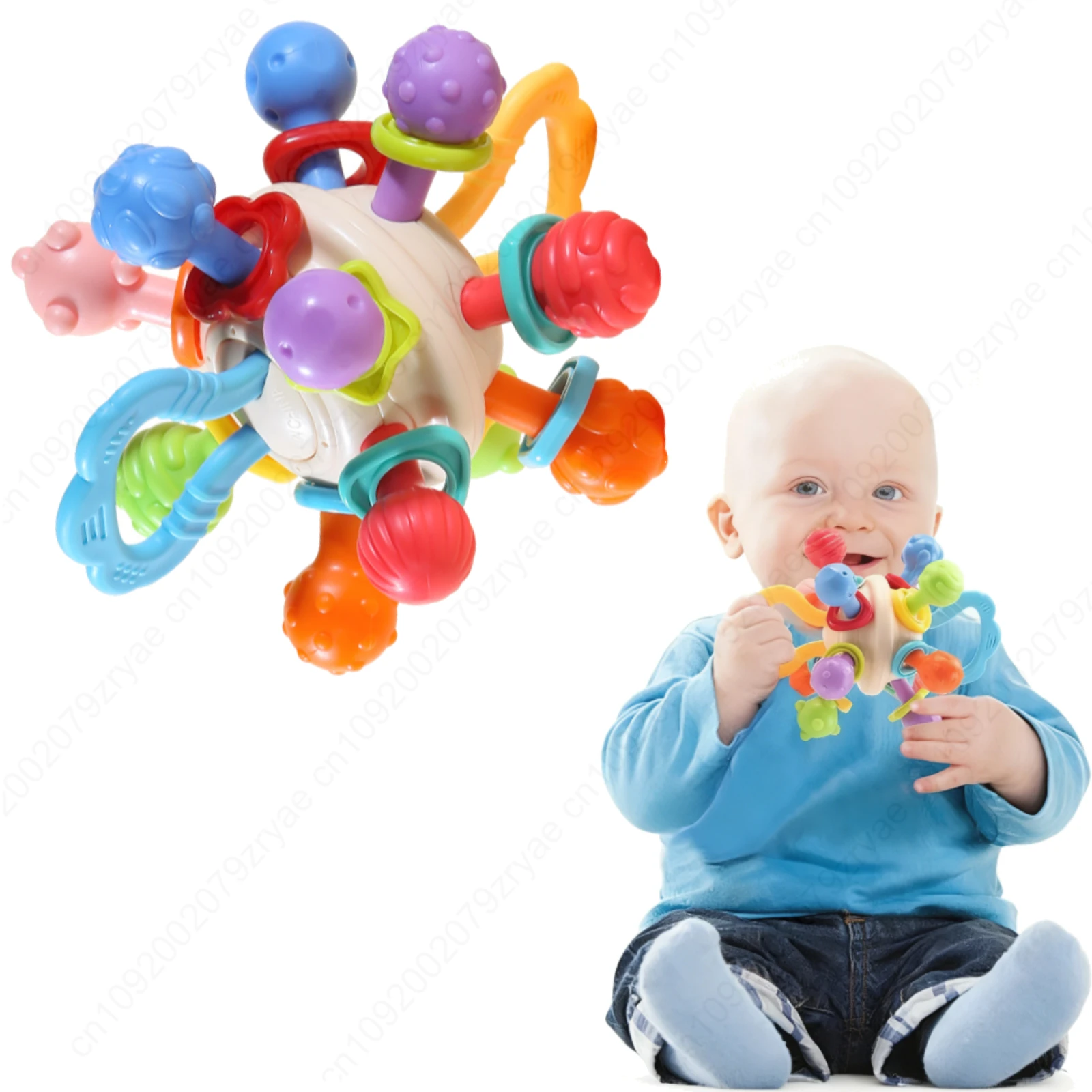 

Soft Hand Grasping Ball Baby Toy Xingdun Ball Birthday Gift for 0-3 Year Old Babies