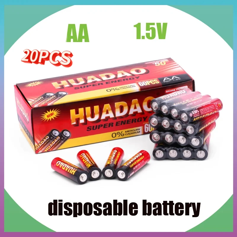 Disposable Battery AA1.5V Alkaline Dry Battery Suitable for Wireless Keyboards Calculators Remote Controls Electronic Toys Etc