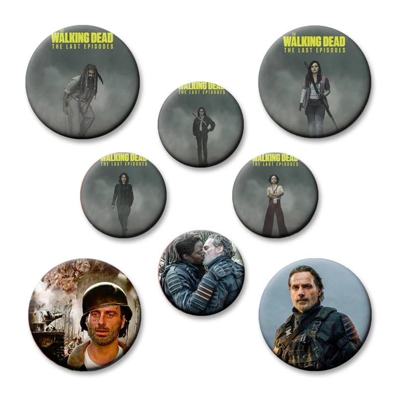 

32/58mm TV Show The Walking Dead Soft Button Pin Classic Movie Brooch Creative Badge for Fans Collection Gift Clothes Hat Decor