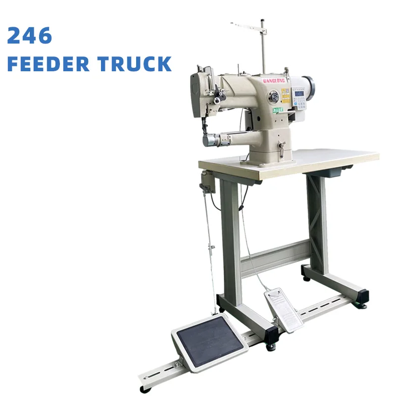 GL-244 Single Needle Cylinder Arm Tape Binding Leather Bag Lockstitch Industrial Sewing Machine With Big Rotary Hook