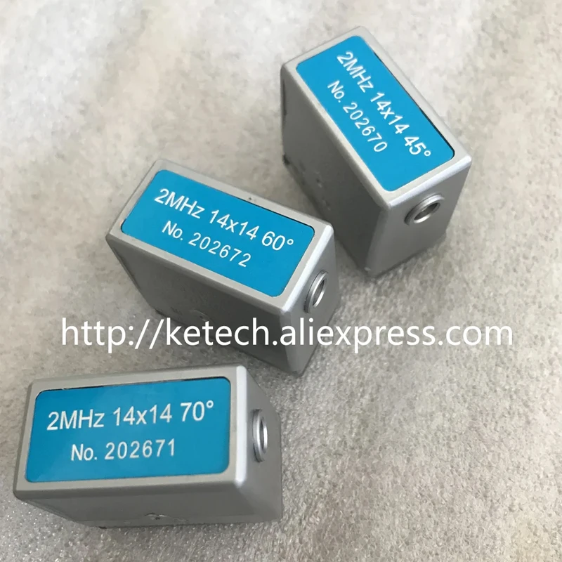 2MHz/4MHz 3x4 4x5 8x6 8x9 10x10 14x14 Angle Probe Transducer