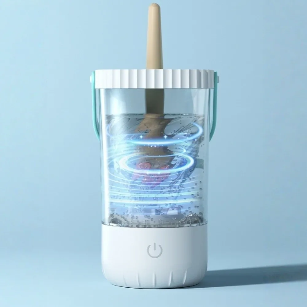 Transparent Electric Makeup Brush Cleaner and Dryer Fast Cleaning Quick Drying Automatic Cosmetic Washing Tool High-speed - view 4