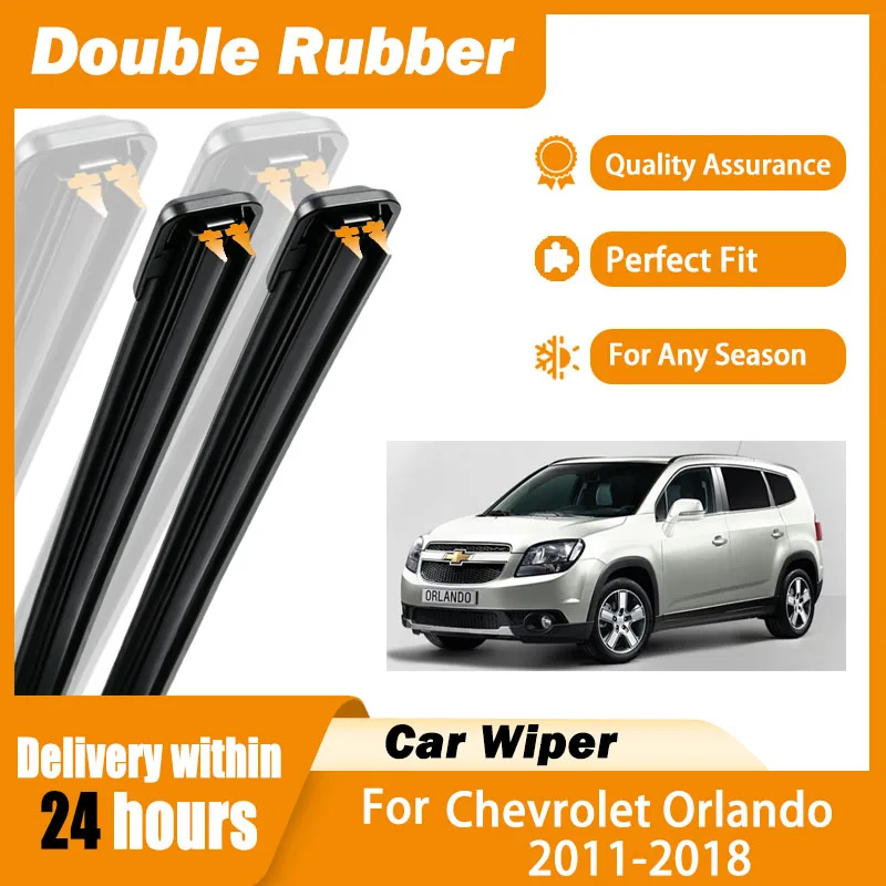 Auto Front Windscreen Wiper Blades For Chevrolet Orlando 2011-2018  24"+19" Windshield Cleaning Car Spare Parts Accessories
