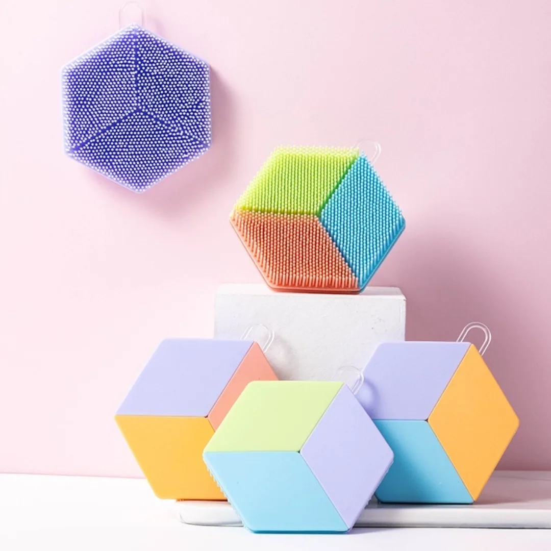 Spazzola morbida per la schiena Scrubber per il corpo in silicone Massaggiatore per la pelle Bagno Doccia Spazzola per lavaggio il corpo Scrub esfoliante Strumento per il bagno