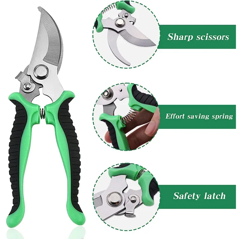 

Stainless Steel Professional Gardening Shears Pruning branches Fruit trees Flowers Household Pruning Tools Shears Hand Tools